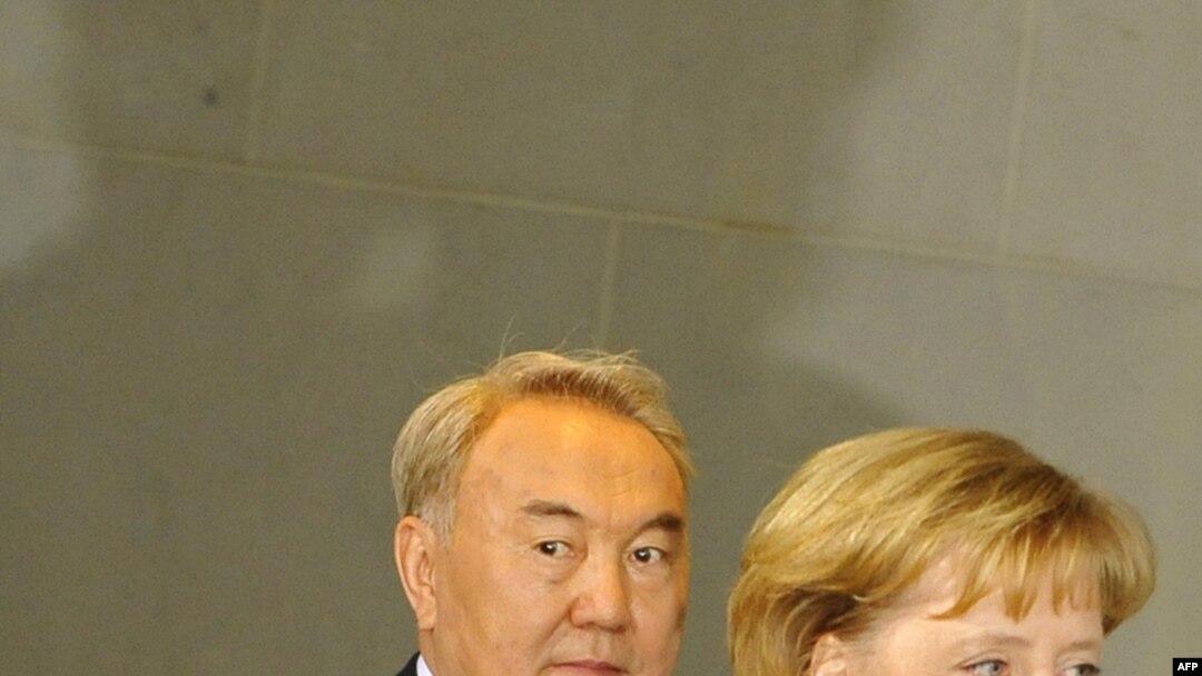 Президент Казахстана Нурсултан Назарбаев и канцлер Германии Ангела Меркель