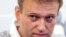Russian blogger and activist Aleksei Navalny at RFE/RL's Moscow studio on May 12
