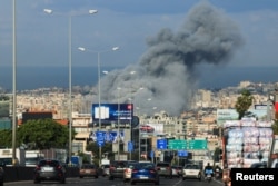 Exploze puternică în sudul Beirutului, 4 martie 2026.