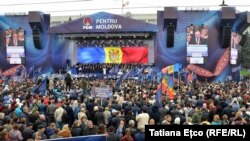 La un miting PDM la Chișinău