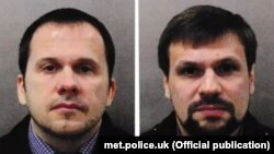 Aleksandr Petrov (left) and Ruslan Boshirov have been identified by the U.K. in the poisoning of Sergei Skripal and his daughter Yulia.