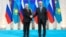 Президенти Казахстану і Росії Касим-Жомарт Токаєв і Володимир Путін в Астані, 28 травня 2026 року