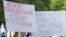 Sa prvomajskog protesta radnika u Banjaluci 2015.