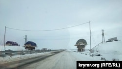 Трасса «Таврида» в снегу, иллюстрационное фото