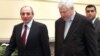 Amenia -- Nagorno-Karabakh President Bako Sahakian (L) is pictured after holding talks in Yerevan with Lithuanian Foreign Minister and OSCE Chairman-in-Office Audronius Azubalis, 18Mar2011.