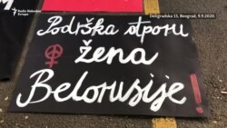 Protest podrške 'Žena u crnom' protestima u Belorusiji