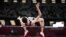 Maria Lasitskene of Russia competes in the women's high jump during the Tokyo 2020 Olympic Games in August 2021.