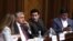 Armenia - Deputies from the opposition Hayastan bloc attend a session of the Armenian parliament, Yerevan, October 6, 2026.