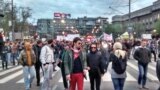 Protest studenata nakon predsedničkih izbora u Srbiji