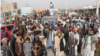 Kunduz residents protesting civilian casualties on November 3 