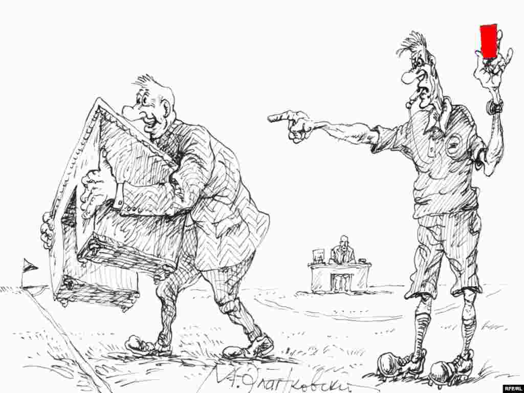 Михаил Златковский. "Отодвигая НАТО от границ". Художник показал, что будет с каждым, кто попадет нам под горячую руку