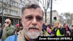 Novinar Veran Matić u Beogradu u aprilu 2026. godine. 