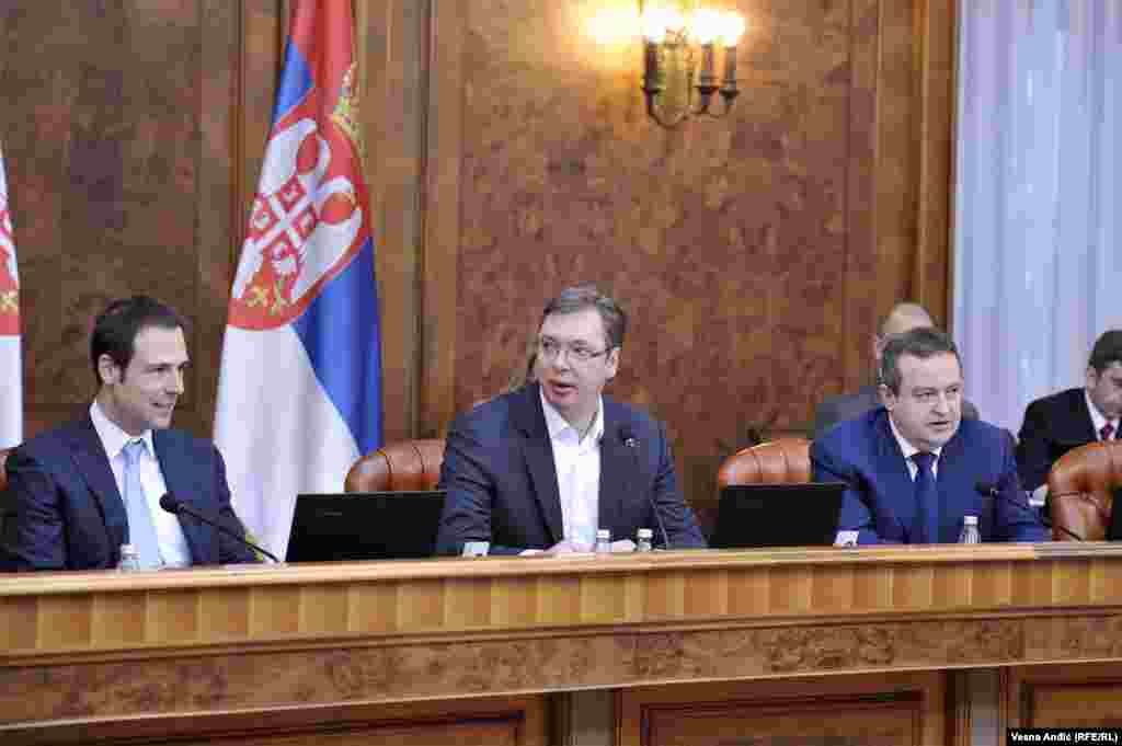 Premijer Aleksandar Vučić i Ivica Dačić, prvi potpredsednik Vlade i ministar spoljnih poslova