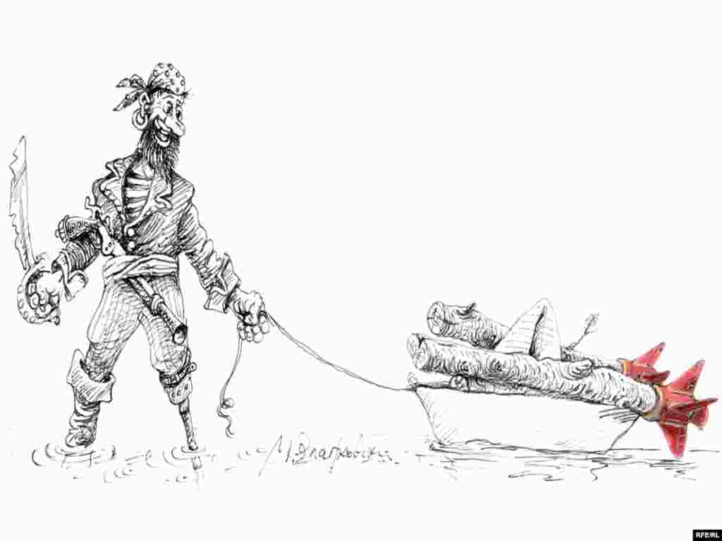 Это люди Флинта, я знаю! Художник следит за эпопеей "Arctic Sea", следит, не сомневайтесь. 