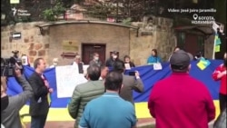 Протест у посольства РФ в Колумбии