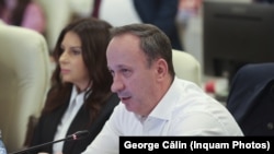 Senatorul PSD Adrian Câciu, în timpu discuțiilor de la Comisia de Buget-Finanțe.