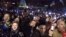 Ukraine - protesters on Independence Square in Kyiv sing the national anthem. roundup screen grab Euromaidan Euromaydan