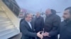 In a screenshot from video released on April 27, Iranian Foreign Minister Abbas Araqchi reportedly arrives in St. Petersburg for talks with Russian President Vladimir Putin.
