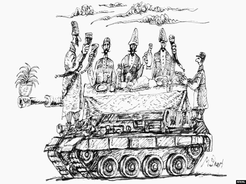 Грузинский ГКЧП. Михаил Златковский. "Торжественная часть переворота". Что художник увидел, заглянув в стан потенциального противника...