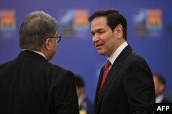 Марко Рубіо на зустрічі з колегами-міністрами НАТО в Анталії 15 травня 2025 року