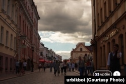 Пешаходная вуліца ў Горадні