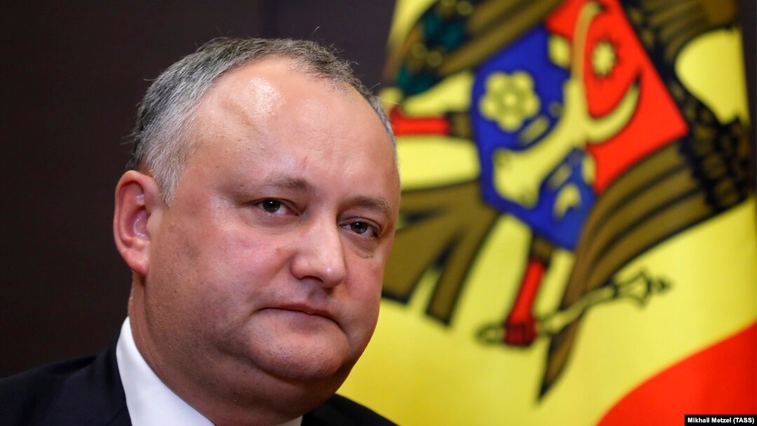 Moldovan President Igor Dodon (file photo)