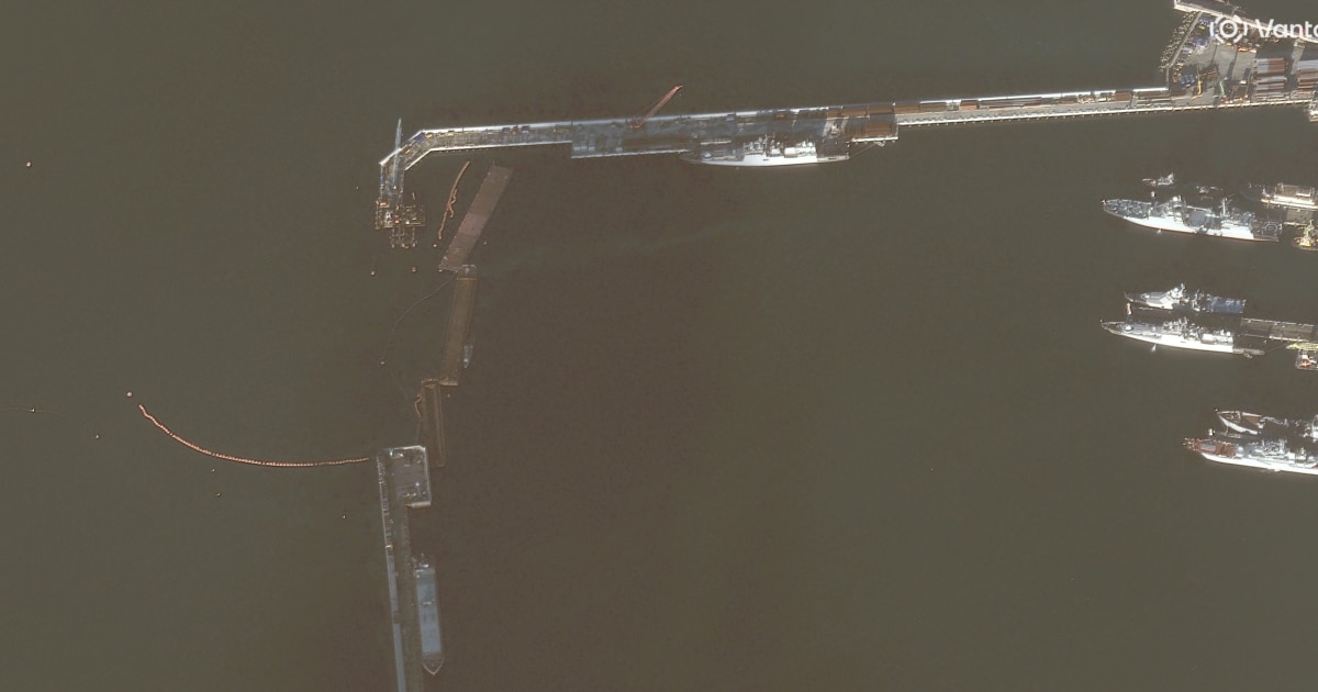 З’явилися нові супутникові фото після вибуху дрона в порту Новоросійська