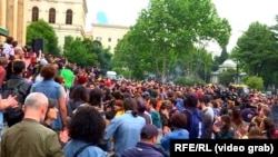 La protestele de duminică de la Tbilisi