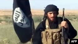 A video grab shows Abu Muhammad al-Adnani, the spokesman for the Islamic State militants.