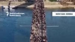 Protesters Block Bridges In Serbia's Novi Sad 