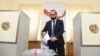 Armenia -- Speaker Ararat Mirzoyan casts a ballot in a parliament vote on a resolution demanding the dismissal of Constitutional Court Chairman Hrayr Tovmasian, Yerevan, October 4, 2019.