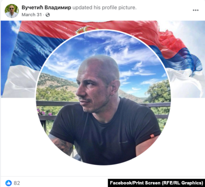 Një nga fotografitë më të fundit të profilit të Vlladimir Vuçetiqit në Facebook.