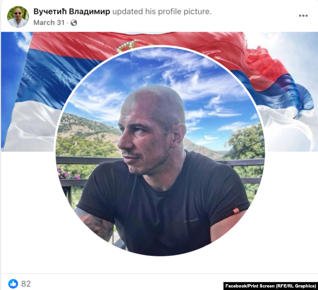Një nga fotografitë më të fundit të profilit të Vlladimir Vuçetiqit në Facebook.