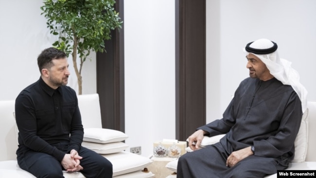 Ukrainian President Volodymyr Zelenskyy toured several Gulf nations, including the United Arab Emirates, touting Kyiv's experience in drone warfare.