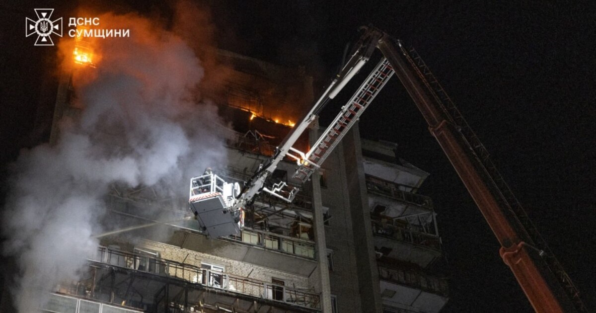Число постраждалих від російського удару у Сумах досягло 13 осіб