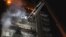 Fire sweeps through a residential building in Sumy, Ukraine, after a Russian attack on April 4.