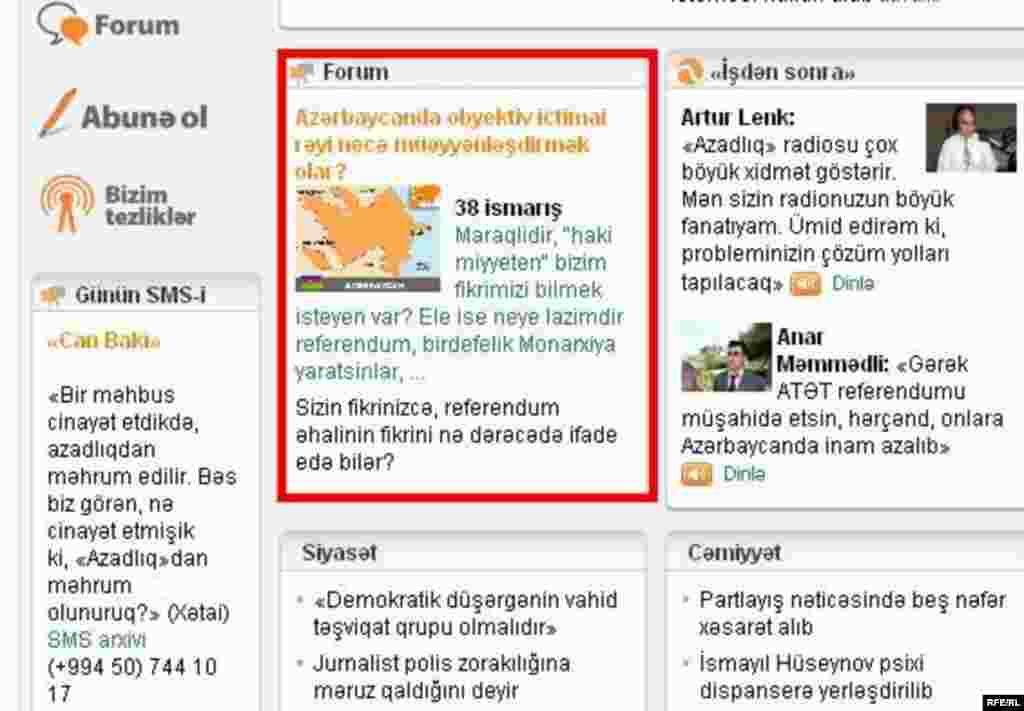 «Azadlıq» radiosunu internetdə necə dinləməli #59