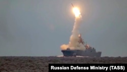 Перший запуск гіперзвукової крилатої ракети «Циркон» із головного фрегата проєкту 22350 «Адмірал Горшков» з акваторії Білого моря. Росія, 2020 рік