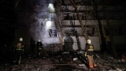 Щети от руска атака в Харков. Снимката е от 26 февруари 2025 г.