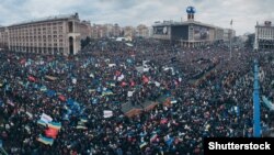 Акція протесту після побиття учасників Євромайдану в Києві, 1 грудня 2013 року 