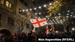 Пратэстоўцы ў Тбілісі, архіўнае фота