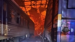 Пожар в депо в Днипро след руска атака