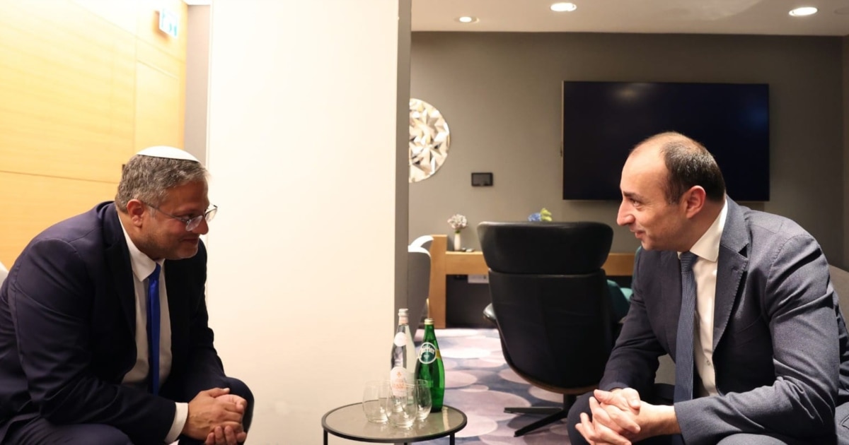 გელა გელაძე ისრაელში გაემგზავრა და შეხვდა ეროვნული უსაფრთხოების ულტრამემარჯვენე მინისტრს