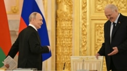 Путін та Лукашенко на засіданні Вищої державної ради Союзної держави Росії та Білорусі. Москва, 26 лютого 2026 року.