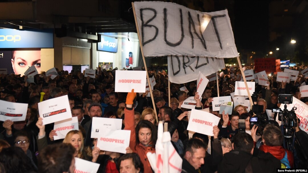 Sa protesta „97.000 - Odupri se“, u Podgorici, 16. februara 2019.