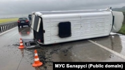 Аварыя з маршруткай пад Смалявічамі 27 траўня