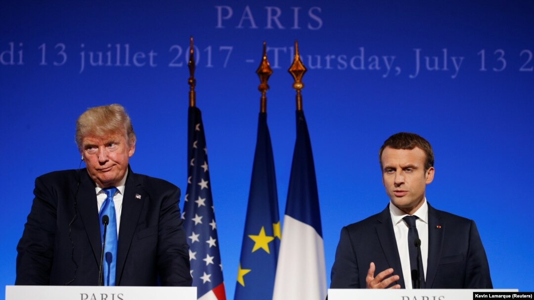 Parada na Champs-Elysees organizira se povodom 100 godina ulaska SAD u Prvi svjetski rat: Donald Trump i Emmanuel Macron
