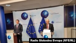 Kosovski premijer Aljbin Kurti i visoki predstavnik Evropske unije (EU) za zajedničku spoljnu politiku i bezbednost Josep Borrell (Žozep Borelj) 