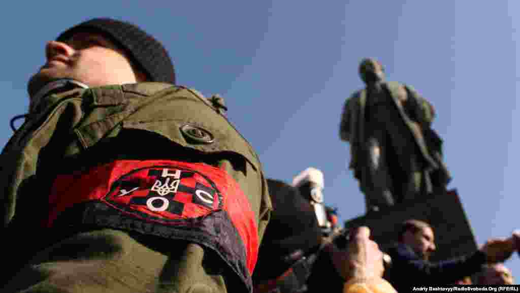 Ukraine -- Patriotic organizations held a rally to the birth of Taras Shevchenko Kyiv, March 9, 2012