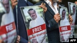 Jamal Khashoggi-ə azadlıq tələbi ilə İstanbuldakı Səudiyyə konsulluğu qarşısında aksiya